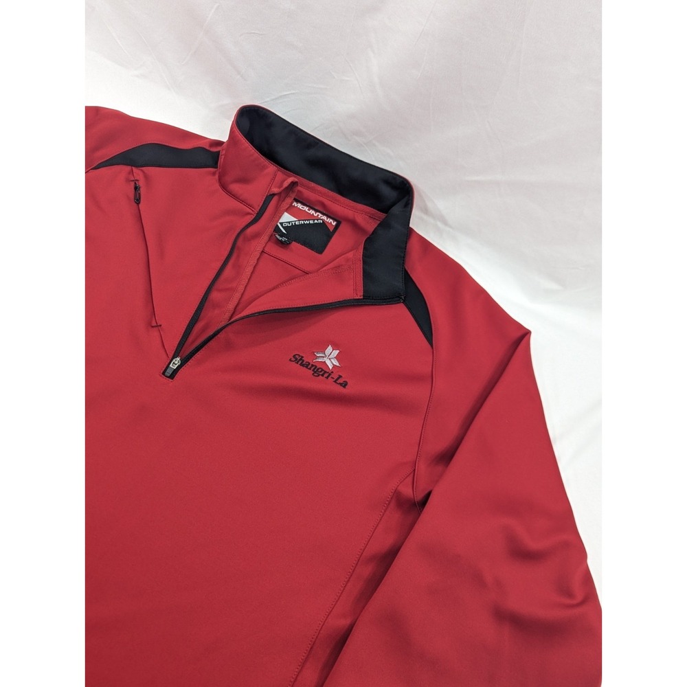 Mens Sun Mountain‎ Heavy Golf Wear Quarter Zip Pullover Red size XL Shangri-La